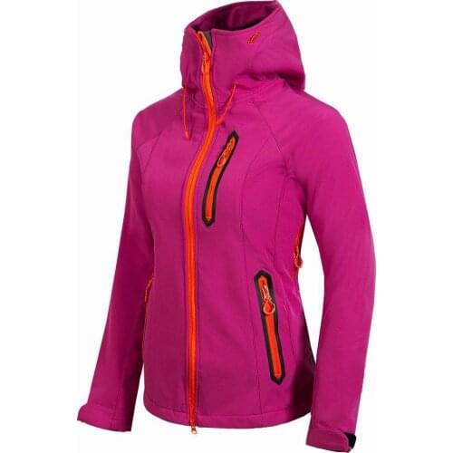 2019 Winter outdoor womens Jacket Windproof Waterproof Hiking camping jacket Soft shell jacket Thick Trekking Ski Fleece coat
