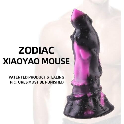 Liquid silicone free rat vestibule anal plug soft super thick penis anal plug gay fist-sex masturbator adult sex toy SM
