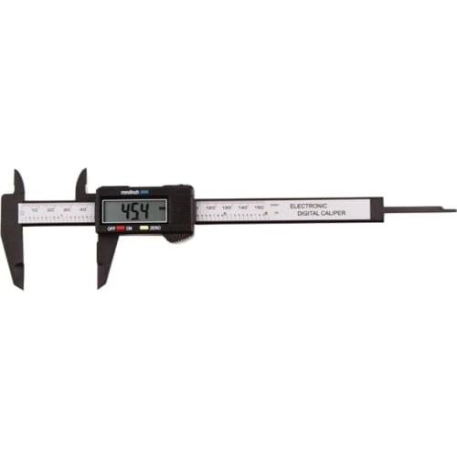 1Pc Black Micro-blading Reusable Makeup Measure Eyebrow Guide Ruler 150Mm 6Inch Lcd Digital Electronic Caliper