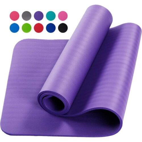 183*61*10mm Yoga Mat Thick Fitness Yoga Mat Non Slip Carpet Mat For Beginner Environmental