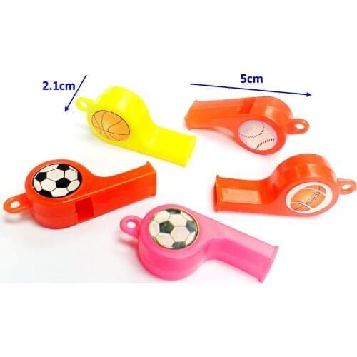 24 pcs ball Whistle E302 Noise Sound Maker Pinata Loot Party Bag Fillers Kid Novelty Ideal Birthday Game Gift Favors Toys Prize