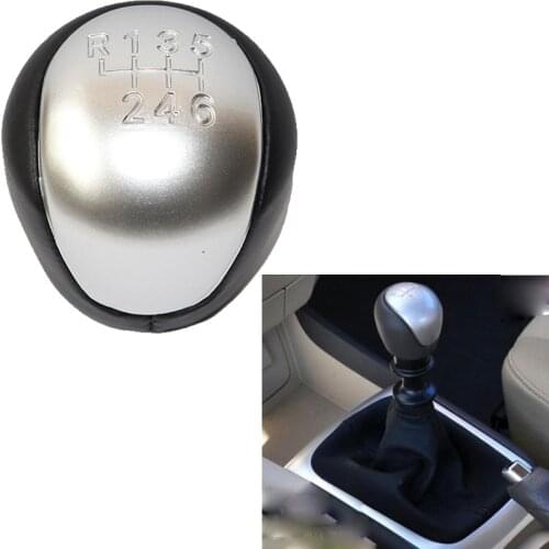 5 / 6 speed Leather Car Car Gear Shift Knob Lever Stick For Hyundai IX35 2012 2013 2014 2015 2016 Kia Cerato 2