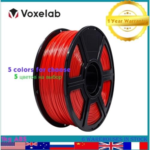 Flashforge ABS Filament 1kg 3D Printer Supplies FDM Printer 3d Material For Elegoo/Anycubic/Voxelab/Qidi Ender 3 Aquila Creator