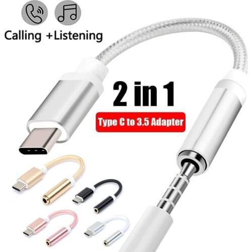 Type-C 3.5mm Headphone Adapter For Huawei P30 P20 Mate 30 20 Pro Lite Xiaomi 8 9 Aux Jack Splitter tupe c Adaptateur USB C Typ C
