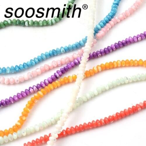 4.5mm Horseshoe snail shell spacer beads Natural shell material beads For Jewelry Making DIY Bracelet Accessorie Wholesale