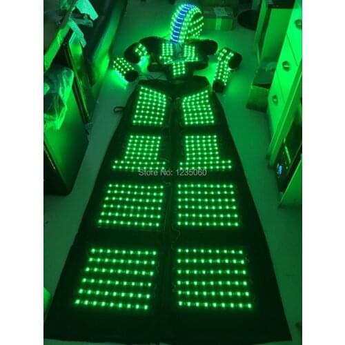 Double side LED Costume /LED stage Clothing/Light suits/ LED Robot suits/ david robot