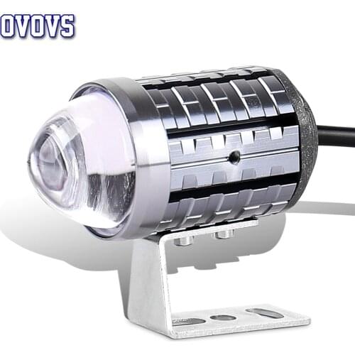 1Pcs Updated Led Headlight Work Fog Light Dual Color High Beam for BA20D H4 T19 Moto ATV SUV for Tractor Yacht Truck M1