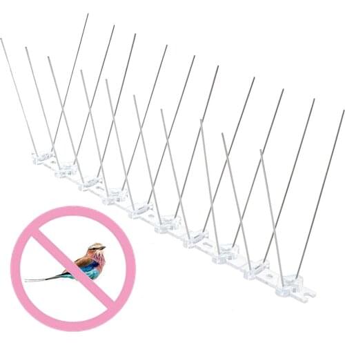 Hot Sale Plastic Repeller Bird and Pigeon Spikes Deterrent Anti Bird Stainless Steel Spike Strip Bird Scarer Repeller for Pigeon