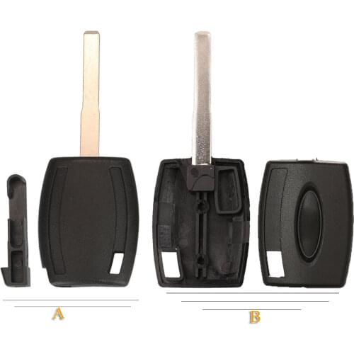 Kutery 10pcs Transponder Remote Car Key Shell Case Fob For Ford Fiesta Mondeo Focus C-Max S-Max Galaxy Kuga No Chip