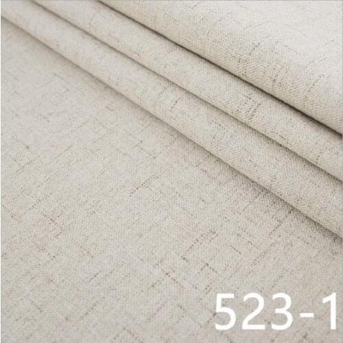 Linen fabric plain fabrics upholstery design material for sewing curtains tablecloths cushions table runners