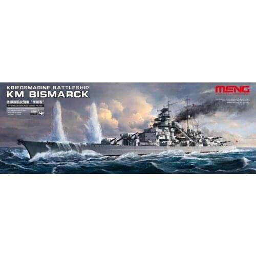 Meng Model PS-003 1/700 Kriegsmarine Battleship Bismarck - Scale Model Kit