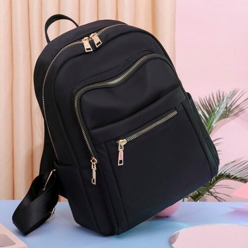 Simple Backpack New Casual Women Backpack Oxford Solid Color Shoulder Bags Teenage Girl School Bags Mochilas Rucksacks Backbag
