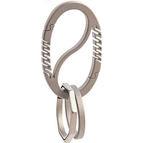 Titanium Alloy Keychain Mens Keychain Multi-function Buckle Personality Creative Key Ring