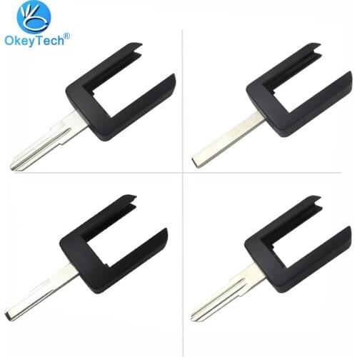 OkeyTech 10pcs/lot Uncut Blank HU46/YM28 /HU43/HU100 Blade Car Key Shell Cover Case for Vauxhall Opel Corsa Agila Meriva Combo