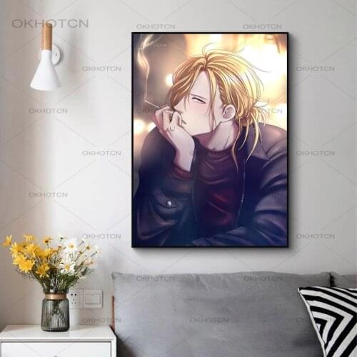 Given Anime Poster Custom Canvas Print Art Home Decoration Japanese Style Canvas Painting Kids Room Decoration Wall Art Picture