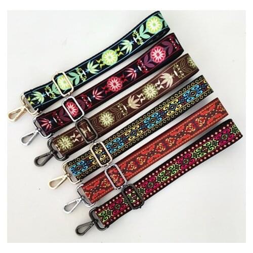 HJKL 2020 Nylon Colorful Women Shoulder Bag Strap for Crossbody Rainbow Bag Accessories Handle Handbag Purse Strap Bag Belt gift