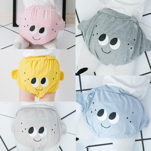 PP Shorts Newborn Harem Shorts Beach Kids Baby Shorts 2018 Summer Baby Shorts Boys Girls Big eyes PP Shorts Pattern Children