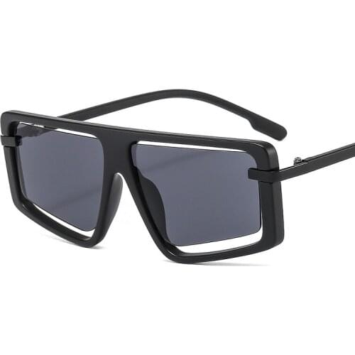 2021 New Fashion Shield Sunglasses Men Women Gradients Hollow Lens Frame Cat Eye Luxury Brand Designer Trend Sun Glasses UV400