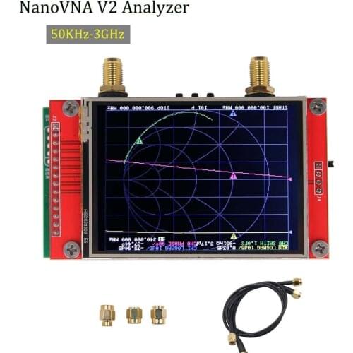 50KHz-3GHz Vector Network Analyzer Antenna Analyzer Kit S-A-A-2 Shortwave HF VHF UHF NanoVNA V2