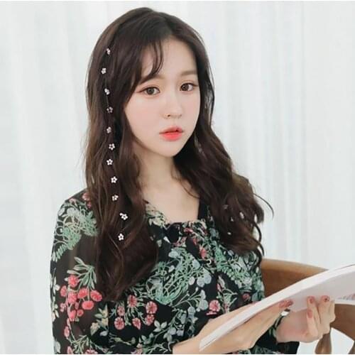 1pc Hair Braider Rhinestone Glitter Strips Headwear Bridal Wedding Decor Accessories Headband DIY Hair Extension Styling Tools