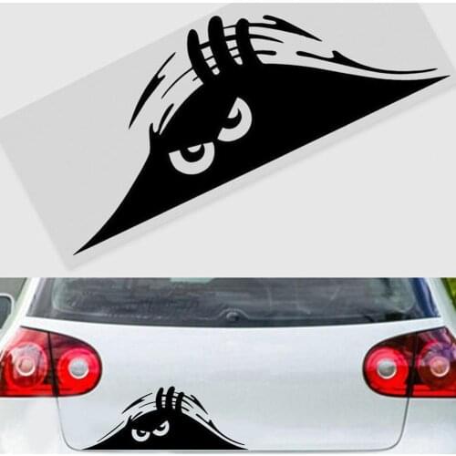 1 Pcs Waterproof Self-adhesive Automobile Sticker Scratch Cover Decal Auto Decoration Funny Peeking Big Eyes Sticker Car Styling
