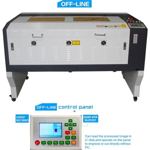 1060 co2 Laser Engrave Machine Laser Marking Machine ,cut plywood acrylic with ruida offline 6442s control board 100x60cm size