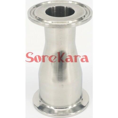 114mm Turn to 89mm O/D 304 Stainless Steel Sanitary Ferrule Concentic Reducer Pipe Fitting Tri Clamp