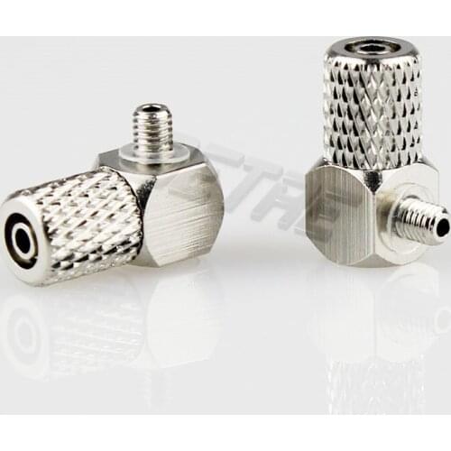 15 Pieces M3 - 4mm Elbow Pneumatic Pipe Air Hose Quick Fitting Mini Connector Brass M-3HL-4