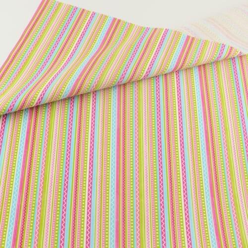 154#-3 cotton fabric 50cmx160cm/piece printed strips patterns tilda quilting fabric for baby bedding cloth tecido FREE SHIPPING