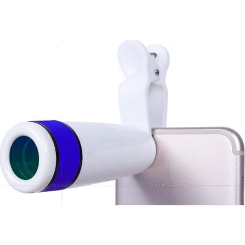 8 Times Photograph videotape Telescope 8X 21mm Outdoor Monocular Telescope with mobile phone Camera Handset Clip Mount