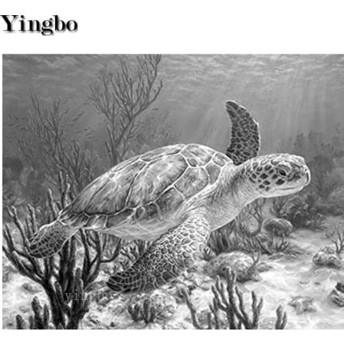 DIY diamond painting Sea turtle ocean coral seascape Full Square Round Drill diamond mosaic embroidery sale 5D Cross Stitch kit