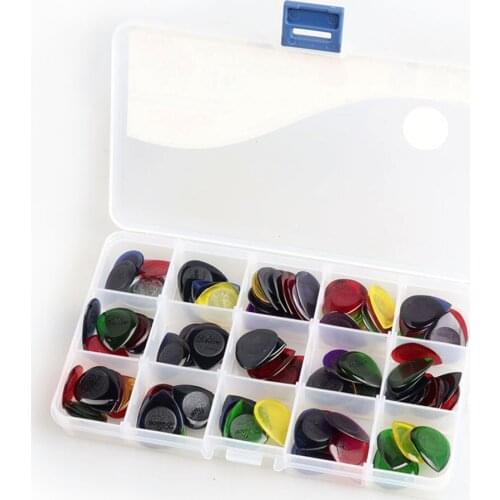 100 Pieces Alice Guitar Picks Transparent Electric Bass Waterdrop Shape Guitar Picks Thickness 1.0 2.0 3.0 mm Guitar Accessories