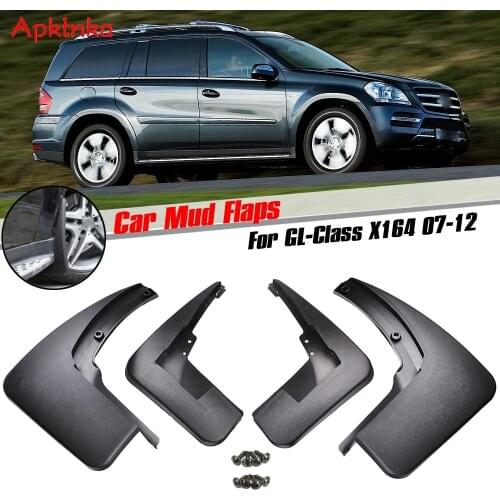 APKTNKA Set Molded Mud Flap Flaps For Benz GL Class X164 GL450 GL350 2007-2012 Mudflaps Splash Guards 2011 2008 Accessories