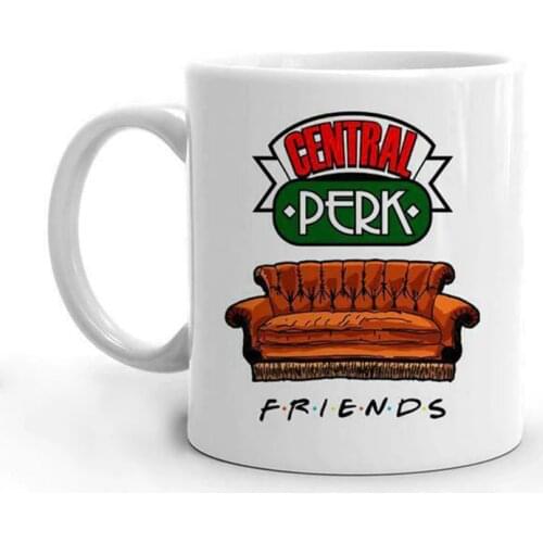 Central Perk Friends Mugs Travel Beer Porcelain Coffee Tea Kitchen Cup Friends Gift Dropshipping