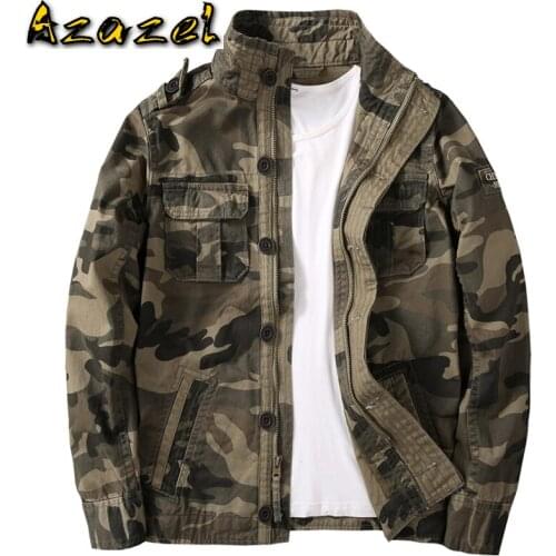 Vintage Fashion Military Mens Coats Tooling Jackets Multi-pocket Mens Camouflage Jacket Oversized Streetwear Autumn and Winter