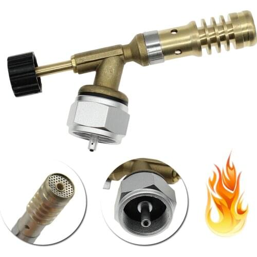 Brass Gases Torch Self-Ignition Brazing Solder Propane Welding Plumbing Tool for Soldering Cooking High Temperature Heating