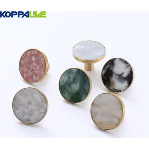 Brass Door Knobs and Handles for Kitchen Cabinet Copper Furniture Handles Drawer Pulls Ink Wash Wall Hanging Hooks