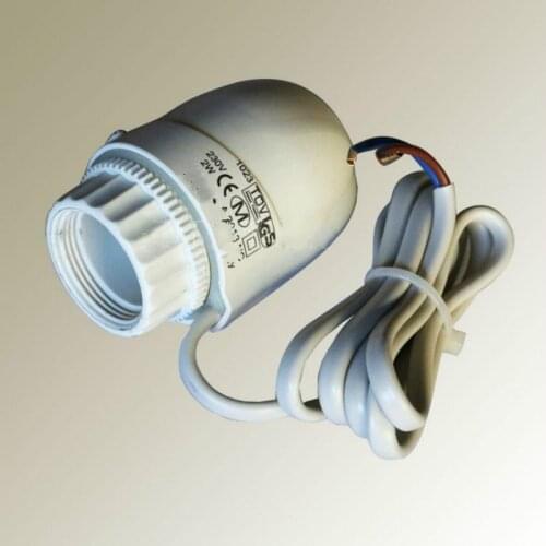 M28X1.5 220V 24V NC NO electric thermal actuator valve head for thermostat manifold underfloor heating radiator