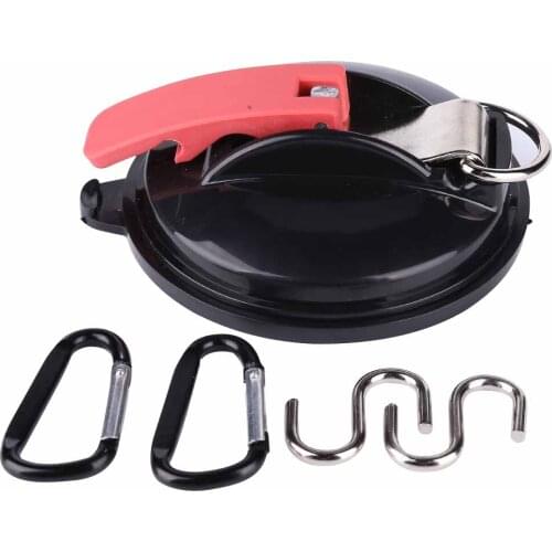 Multifunctional Car Styling Tie Down Suction Cup Anchor With S-Hooks Carabiners Camping Tarp For Car Interior Accessories Tools