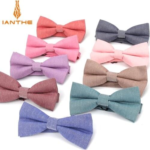 Brand New Mens Fashion Bow Tie Pure Solid Butterfly Cravat Ties For Men Wedding Bowtie Tuxedo Bows Male Accessories Gifts