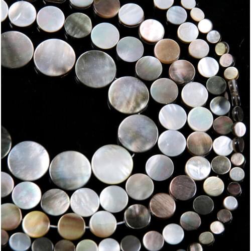 Wholesale Natural Shell Beads Panther Disc Shape Loose Beads For Women Men Making Necklaces Bracelets And Earrings Gift