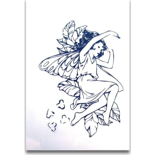 9*6CM Dream Fairy Transparent Clear Stamps / Silicone Seals Roller Stamp For DIY Scrapbooking Photo Album/Card Making