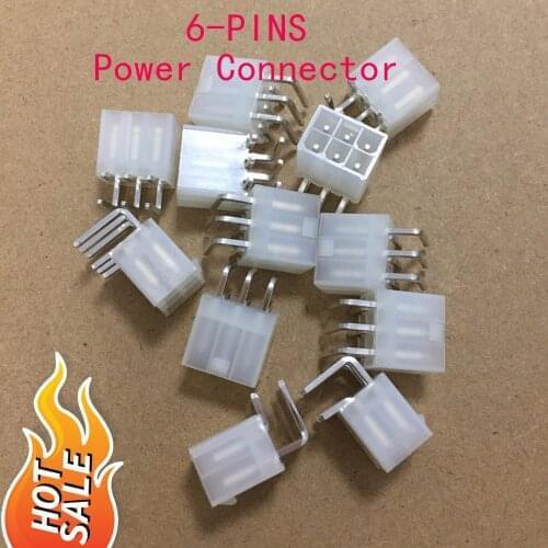 50pcs 6-pin Connector Power Connector,MIner Repair part For antminer S9 S9k S9j l3 DR3 T9 Z11 Z9 B7 X3 A4 A9 M3 Z1PRO Eibt E10.2