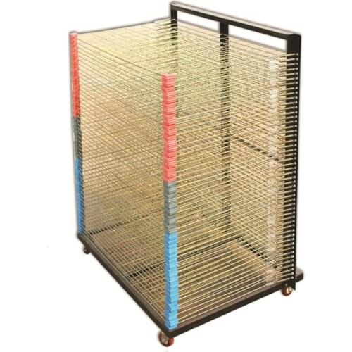 Foldable drying racks for screen printing plate