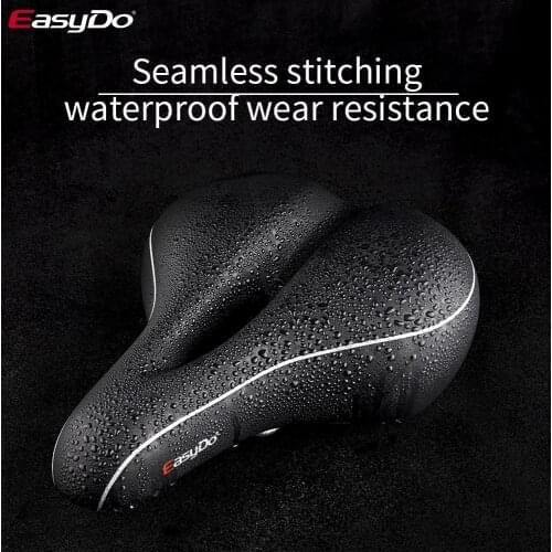 EasyDo Bike Saddle For Bicycle Hollow MTB Bike Cushion One-Piece Thicken Foam Saddle Comfortable Cycling Accessories Part