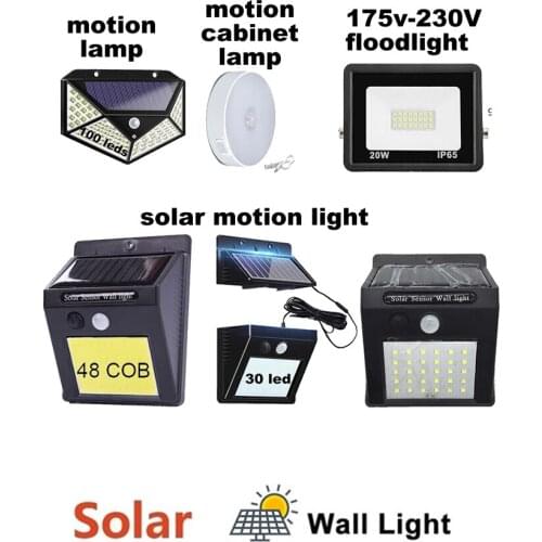 Waterproof LEDs Solar Light Solar Panels Power PIR Motion Sensor Light Garden Outdoor Pathway Sense Solar Lamp Wall Light indoor