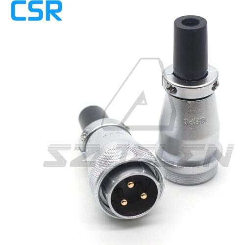 WEIPU WS28 series 50A 3-pin metal waterproof docking connector male and female waterproof connector plug and socket IP67
