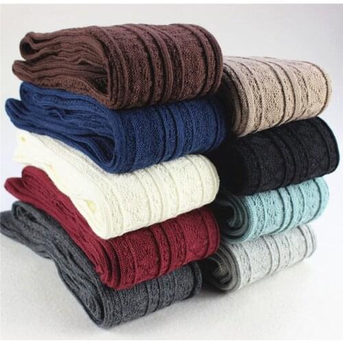 Women Fashion Cotton Retro Over The Knee Socks Japanese Lengthened Twist Stockings Spring Autumn Long Warm Knee Socks