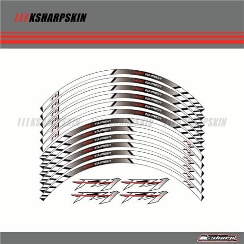 12X Thick Edge outer rim stripe Wheel decoration stickers For YAMAHA FZ1 fazer1