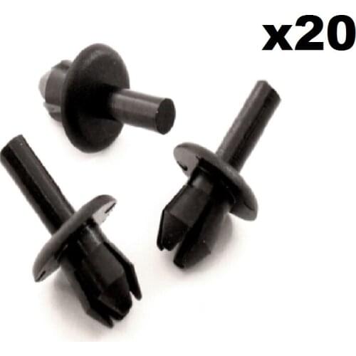 20x For Audi Bumper, Splash Guard, Sill & Wheel Arch Lining Plastic Rivet Trim Clips
